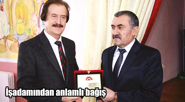 İşadamından anlamlı bağış